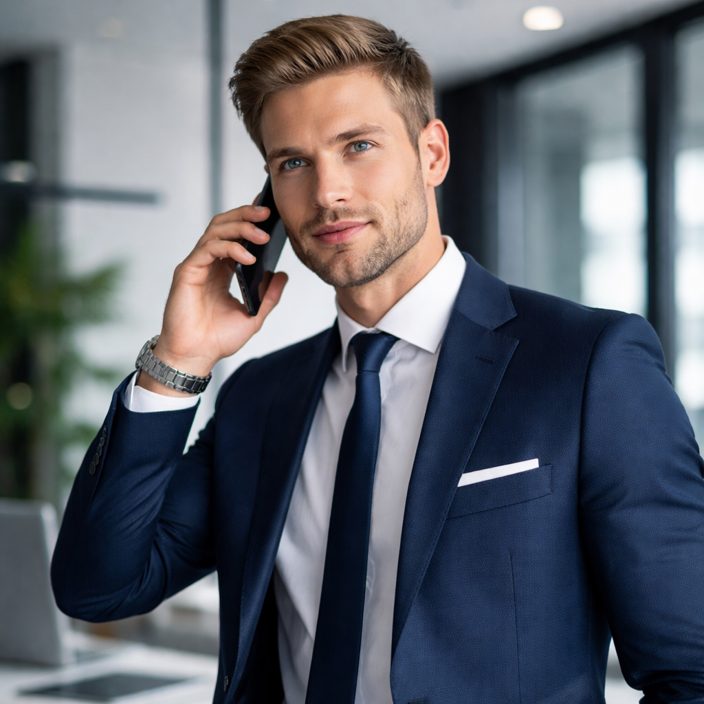 Commercial au téléphone